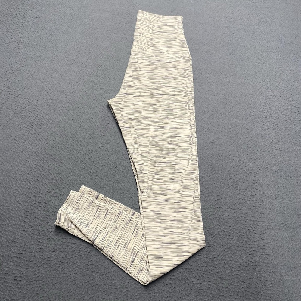 TAVI Leggings Womens Small Gray Stripe Ankle Yoga Slim Fit Stretch Gym Pilates